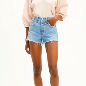Levi’s 501 Original Frayed Denim Shorts
